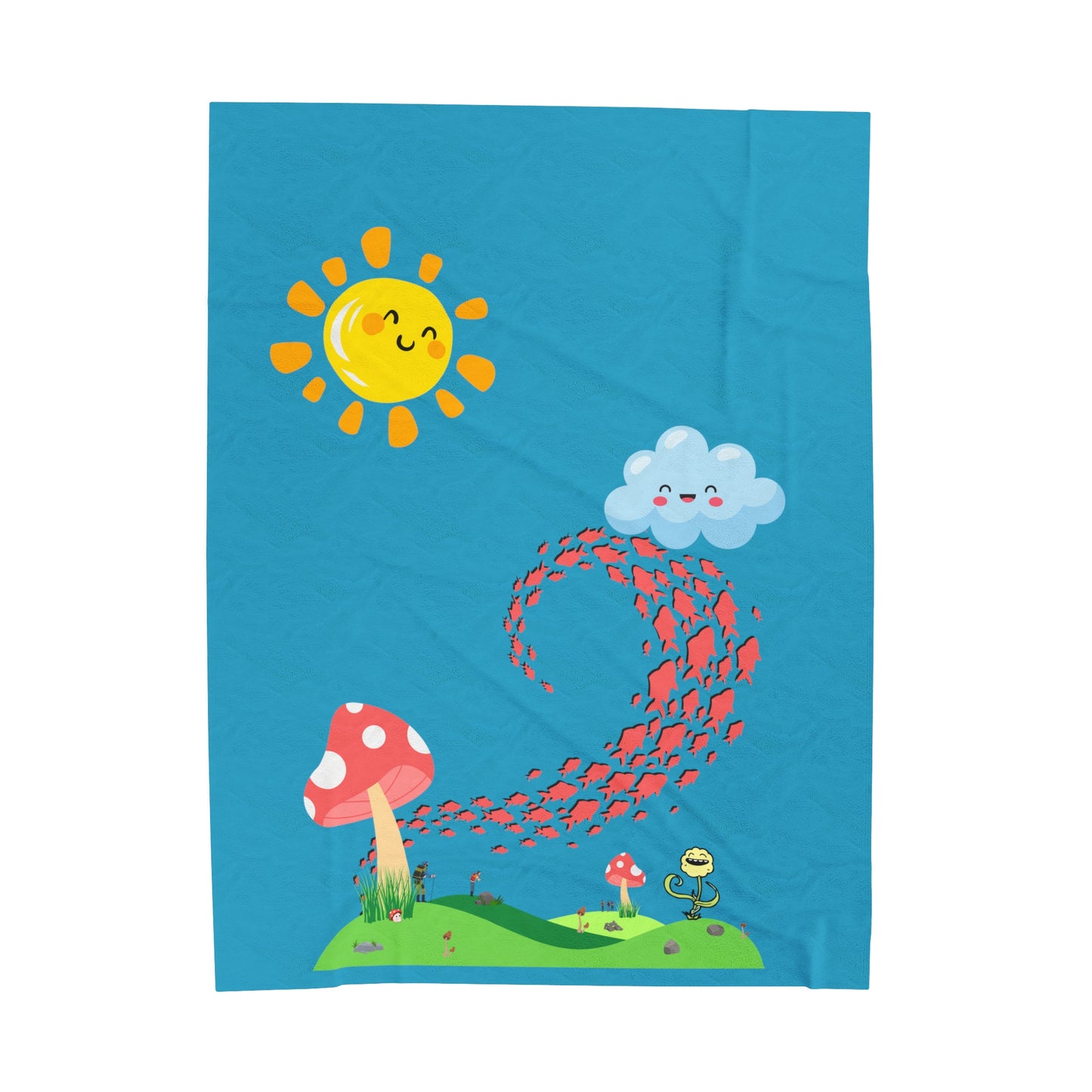 Mushroom Hills Plush Blanket