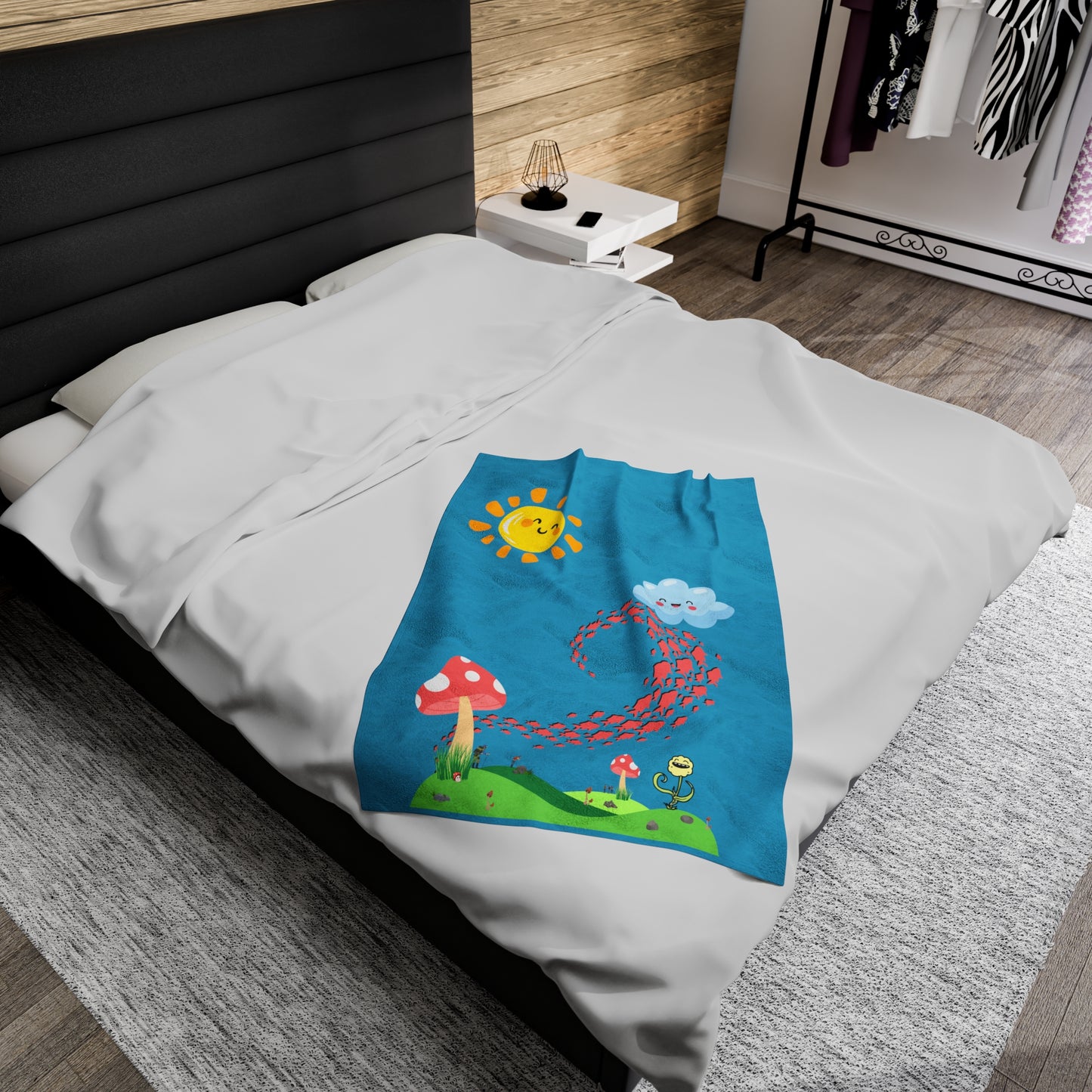 Mushroom Hills Plush Blanket