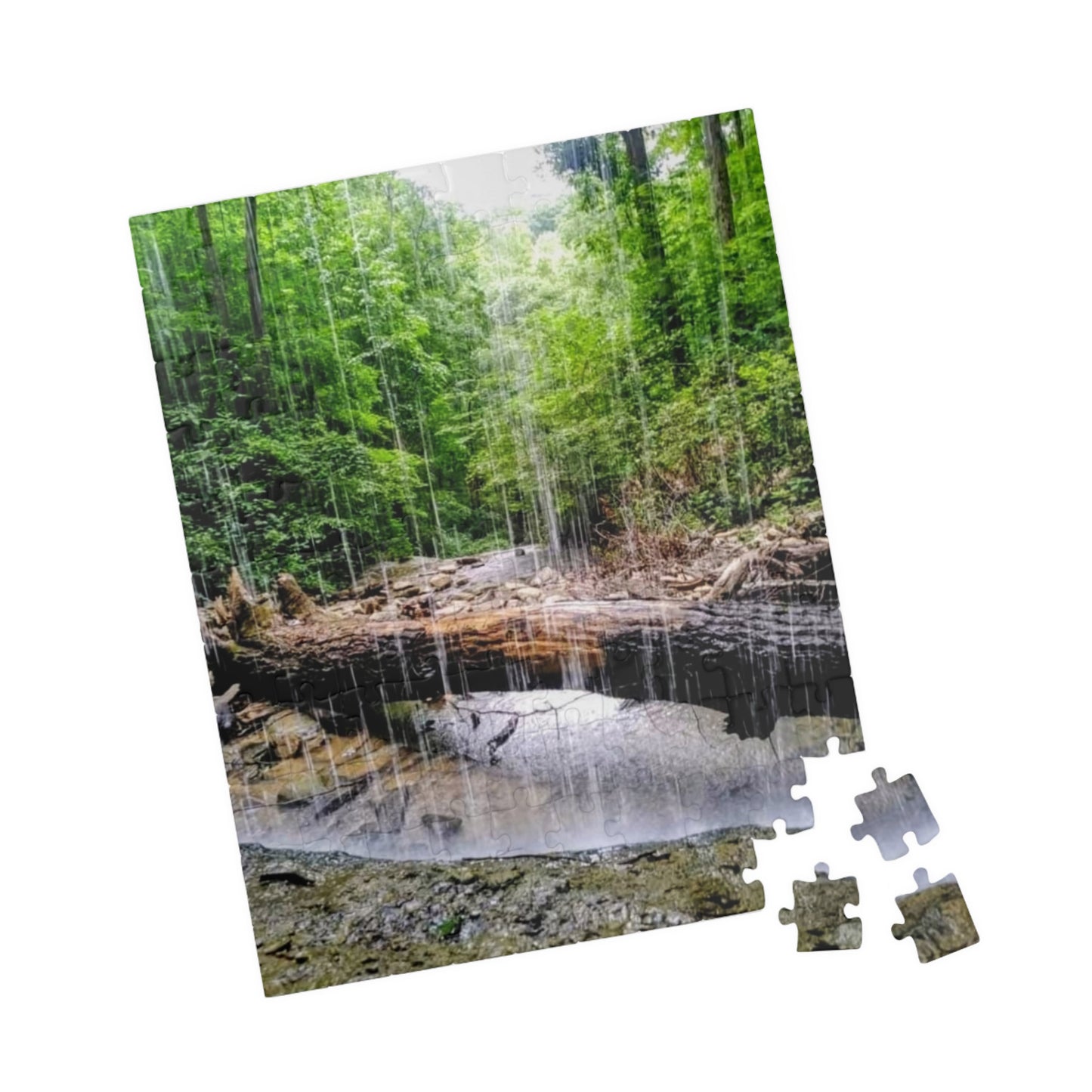 Under the waterfall Puzzle (110, 252, 520, 1014-piece)