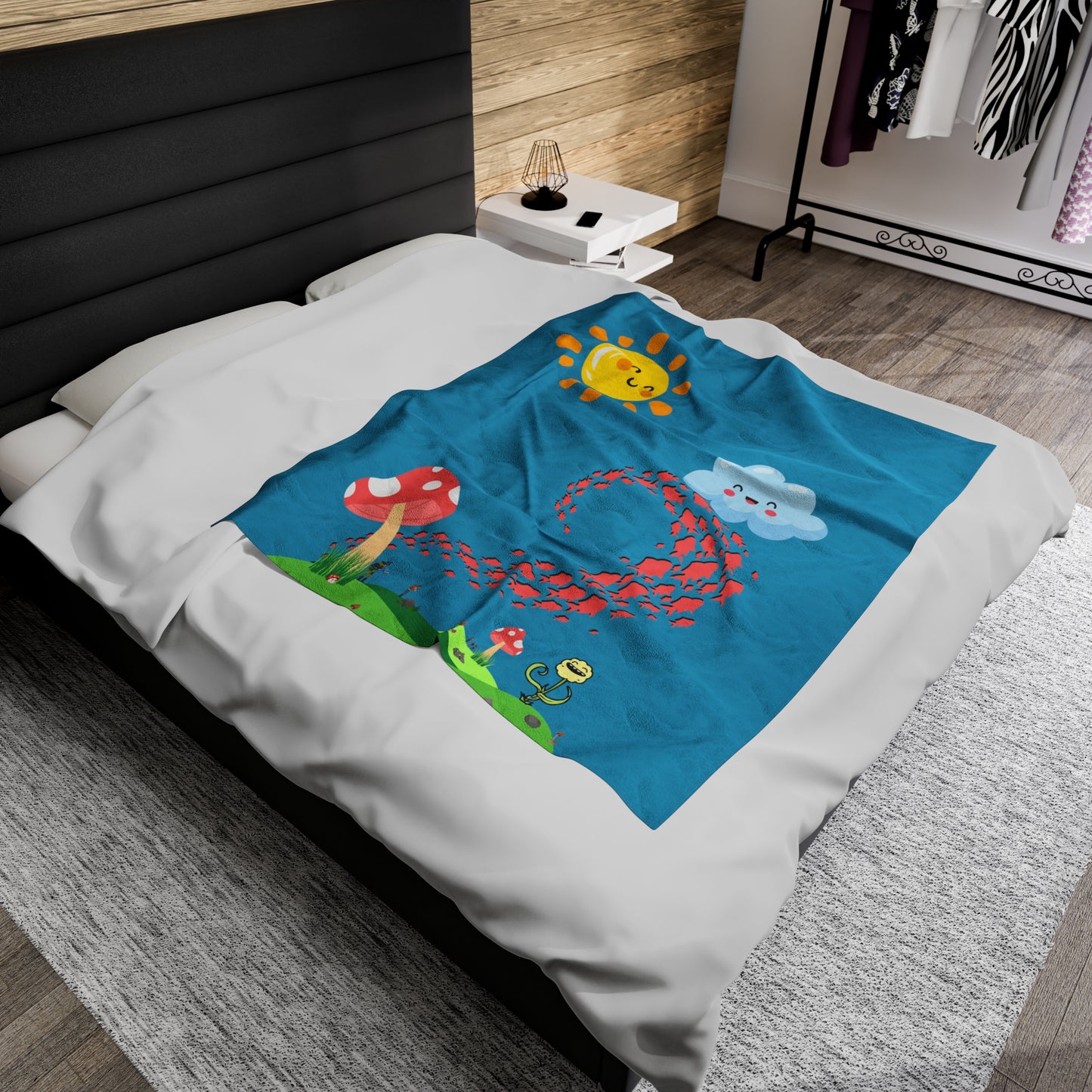 Mushroom Hills Plush Blanket