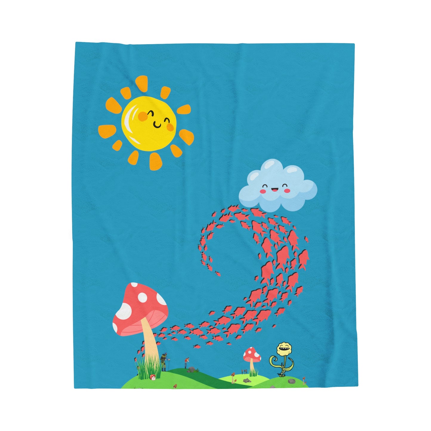 Mushroom Hills Plush Blanket